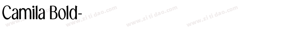 Camila Bold字体转换